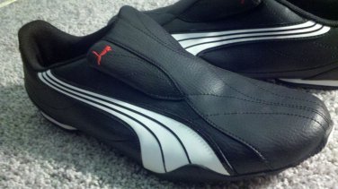 Puma Tergament FS Men's Slip-on Casual Shoes Black White High Risk Red
