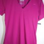 Nike Womens Performance Short Sleeve V-Neck Violet Slim Tee Dri-Fit 450725-513