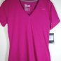 Nike Womens Performance Short Sleeve V-Neck Violet Slim Tee Dri-Fit 450725-513