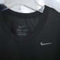 Nike 349014-010 Women's Performance Short Sleeve Tee Black Dri-Fit Shirt Poly