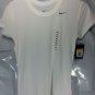 Nike 349014-100 Women's Performance Short Sleeve Tee WHITE  Dri-Fit Shirt Poly