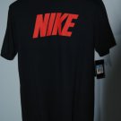 NIKE DRI-FIT 2.0 MENS TRAINING T-SHIRT Dark Obsidian Blue Challenge Red Sm-Lg
