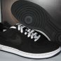 Womens Nike Air Force 1 Low Lightweight Black White Canvas and Leather MSRP $90