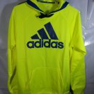 Adidas Mens Dominate Tech Hoodie Electric Yellow Nightshade Blue