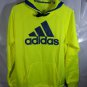 Adidas Mens Dominate Tech Hoodie Electric Yellow Nightshade Blue