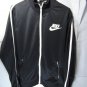 NIKE MEN'S HBR TRACK JACKET Black 502643-010 Contrast Sleeves Full Zip XL-3XL