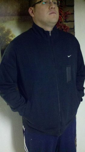 Nike Classic Fleece Men's Track Jacket Mock Neck Full Zip