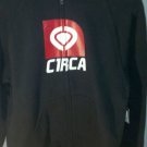 Circa Box Icon Skate Full Zip Hoodie NWT Mens Small Black Hoody MBHZ004 NEW
