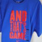 NIKE AND THATS GAME SS 522145-476 MENS Tee Shirt Running Apparel Cool Blue Red