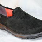Skechers Go Walk Autumn Casual Slip Ons Black Suede Super Light