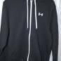 Under Armour Mens Charged Cotton Storm Transit Full Zip Hoodie Black White New