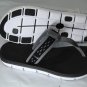 Nike Women Celso Free-Motion Thong Black Grey 555290-010 MSRP $50