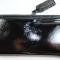 Kenneth Cole New York Large Leather Zip Around Wallet Black Python Snakeskin Sth
