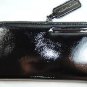Kenneth Cole New York Large Leather Zip Around Wallet Black Python Snakeskin Sth