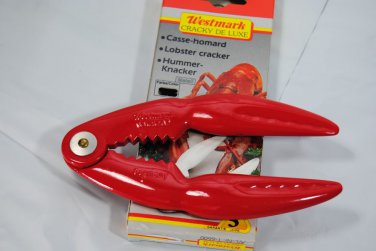 Westmark Red Seafood Crab Lobster Shellfish Nut Cracker Metal German-made NIB