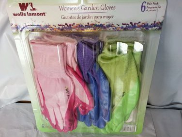 Wells Lamont Premium Nitrile Coated Womens Garden Yard Gloves One Size