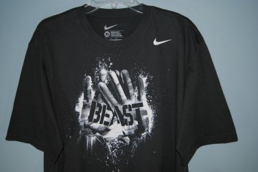 Nike Beast Glove Tee Shirt 100% Cotton Anthracite Dark Grey  BEAST MODE LYNCH