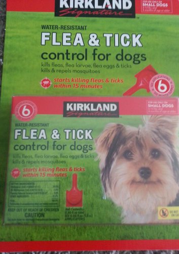 Kirkland Flea & Tick Control For Small Dogs 6-12 lbs. 6 Month Supply Doses NIB