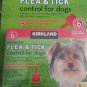 Kirkland Flea & Tick Control For Small Dogs 6-12 lbs. 6 Month Supply Doses NIB