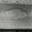 .999 Titanium 10 Troy Ounce Bar- Buffalo Design
