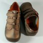 Rocket Dog Street Life Satin PU Coffee Womens Size 8 Shoes Shiny Copper Velcro