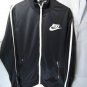 NIKE MEN'S HBR TRACK JACKET Black 502643-010 Contrast Tape Sleeves Full Zip S-L