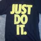 Nike Just Do It Splatter Mens T Shirt Black Grey Yellow