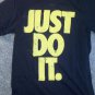 Nike Just Do It Splatter Mens T Shirt Black Grey Yellow