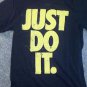 Nike Just Do It Splatter Mens T Shirt Black Grey Yellow