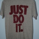 Nike Just Do It Splatter Mens T Shirt Dark Grey Team Red 100% Cotton