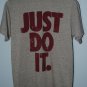 Nike Just Do It Splatter Mens T Shirt Dark Grey Team Red 100% Cotton