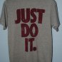 Nike Just Do It Splatter Mens T Shirt Dark Grey Team Red 100% Cotton