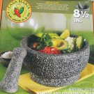 Casa Maria 8.5" Traditional Natural Stone Mortar and Pestle Molcajete Heavy