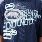 Ecko Unlimited Men T Shirt Blue Waving SMALL NEW