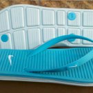 Nike Women Solarsoft Thong  Flip Flops Turquoise Blue New in Box