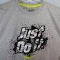 Nike Sleeveless Shirt Just Do It Muscle Tee 100% Cotton 711232-039 Heather Gray