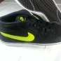 Nike Ruckus Mid LR 508265-030 Black Suede Green Canvas Skateboarding Shoes Men