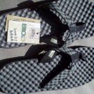 Simple Flipee Charcoal Plaid Flip-Flop  12-15 grey eco certified Vegan