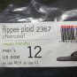 Simple Flipee Charcoal Plaid Flip-Flop  12-15 grey eco certified Vegan