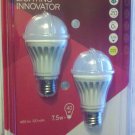 2X Two LG LED Bulbs 7.5 W 485 Lumen 120V E26 3000K A19 Warm White 20 Year Warran