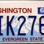 2013 Washington License Plate (AIK2767)