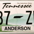 2014 Tennessee License Plate (987 ZWM)