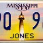 2013 Mississippi License Plate (JPQ 969)