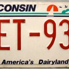 1999 Wisconsin License Plate (TET-932)