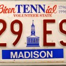 2000 Tennessee BicenTENNial License Plate (629 ESW)