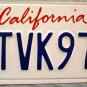 2007 California License Plate (5TVK973)