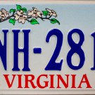1997 Virginia Cardinal License Plate (NH-2816)