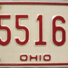 1980 Ohio License Plate (25516 Q)
