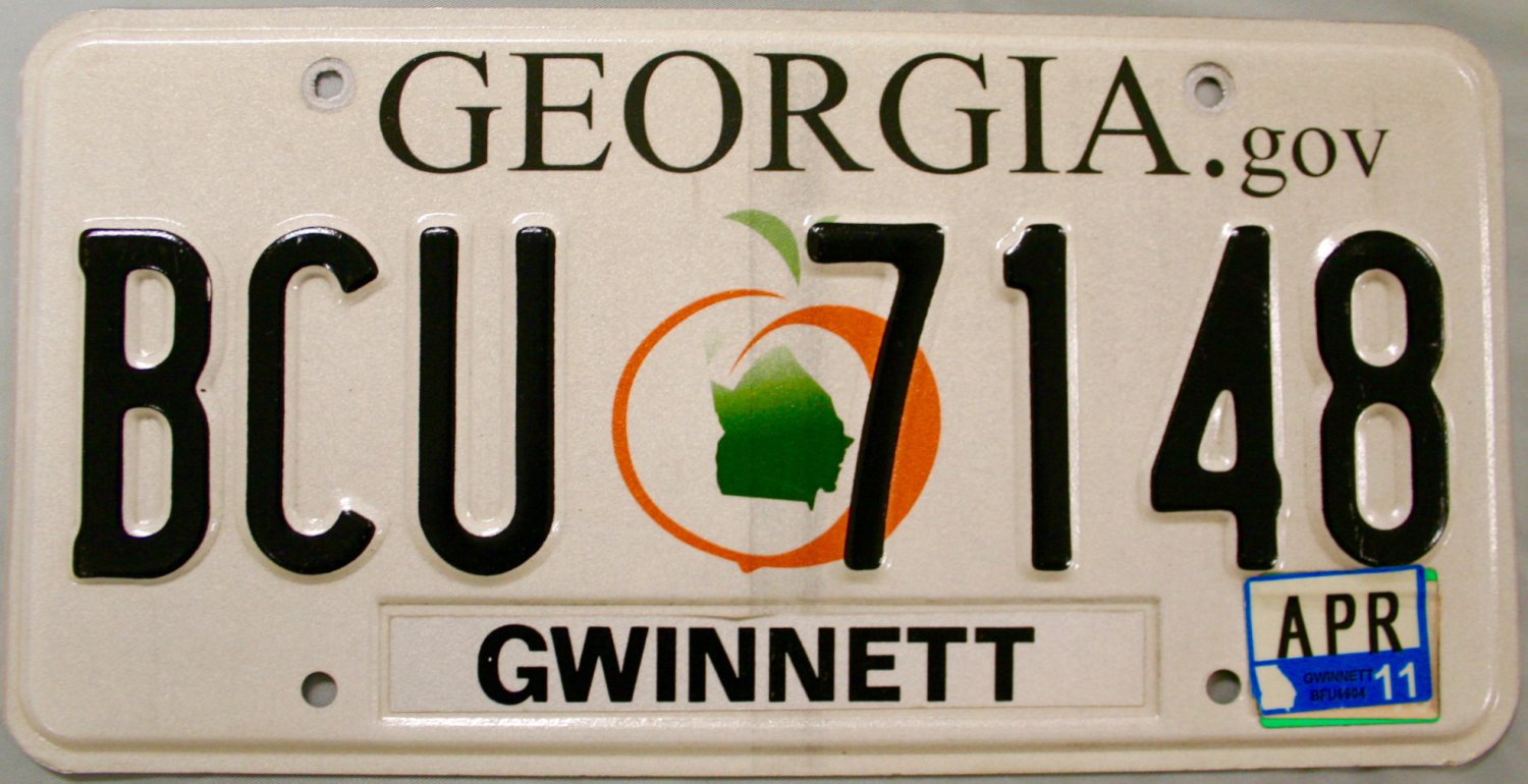 2011 Georgia License Plate BCU 7148   555bdec7f22b8 337073b 