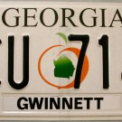 2011 Georgia License Plate (BCU 7148)